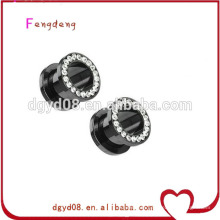 Stainless steel plug tunnel body piercing jewelry